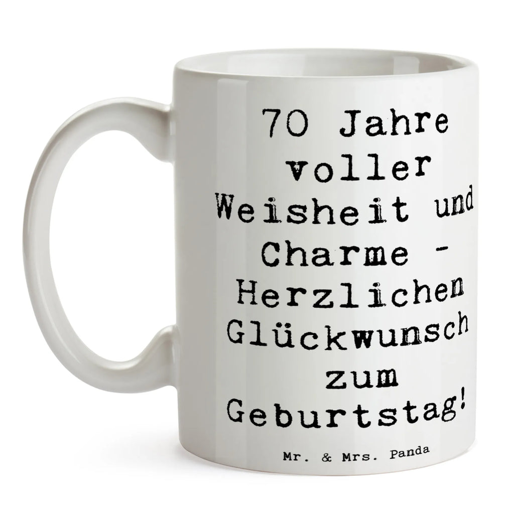 Tasse Spruch 70. Geburtstag Geschenktasse, Teetasse, Tasse mit Zitaten, Porzellantasse, Tasse mit Motiven, Keramiktasse, Bürotasse, Kaffeetasse, Tasse, Geburtstag, Geburtstagsgeschenk, Geschenk