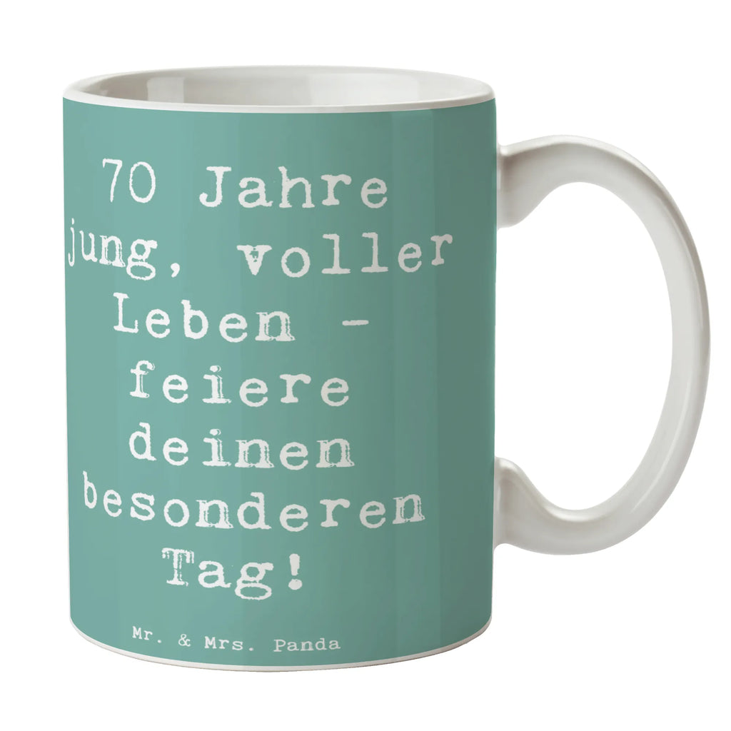 Tasse Spruch 70. Geburtstag Feier Bürotasse, Geschenktasse, Keramiktasse, Tasse mit Zitaten, Kaffeetasse, Tasse mit Motiven, Teetasse, Porzellantasse, Tasse, Geburtstag, Geburtstagsgeschenk, Geschenk