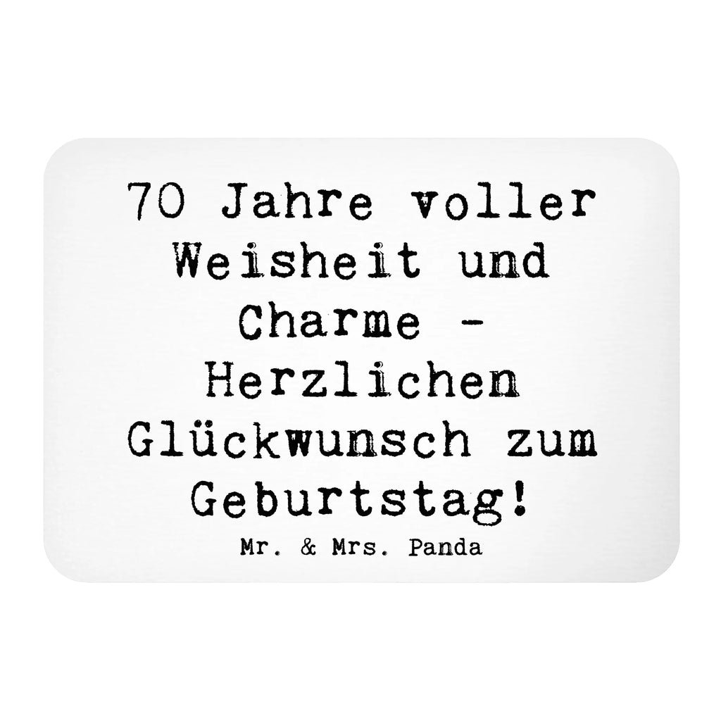 Magnet Saying 70 Jahre voller Weisheit und Charme - Herzlichen Glückwunsch zum Geburtstag! Kühlschrank Dekoration, Notiz Magnet, Motivmagnete, Souvenir Magnet, Dekomagnet, Kühlschrankmagnet, Pinnwandmagnet, Whiteboard Magnet, Geburtstag, Geburtstagsgeschenk, Geschenk