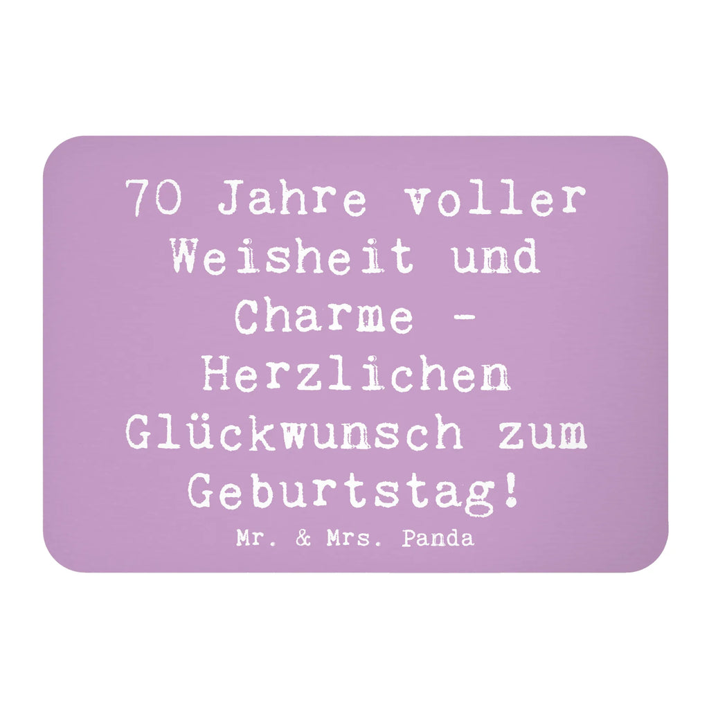 Magnet Saying 70 Jahre voller Weisheit und Charme - Herzlichen Glückwunsch zum Geburtstag! Kühlschrank Dekoration, Notiz Magnet, Motivmagnete, Souvenir Magnet, Dekomagnet, Kühlschrankmagnet, Pinnwandmagnet, Whiteboard Magnet, Geburtstag, Geburtstagsgeschenk, Geschenk