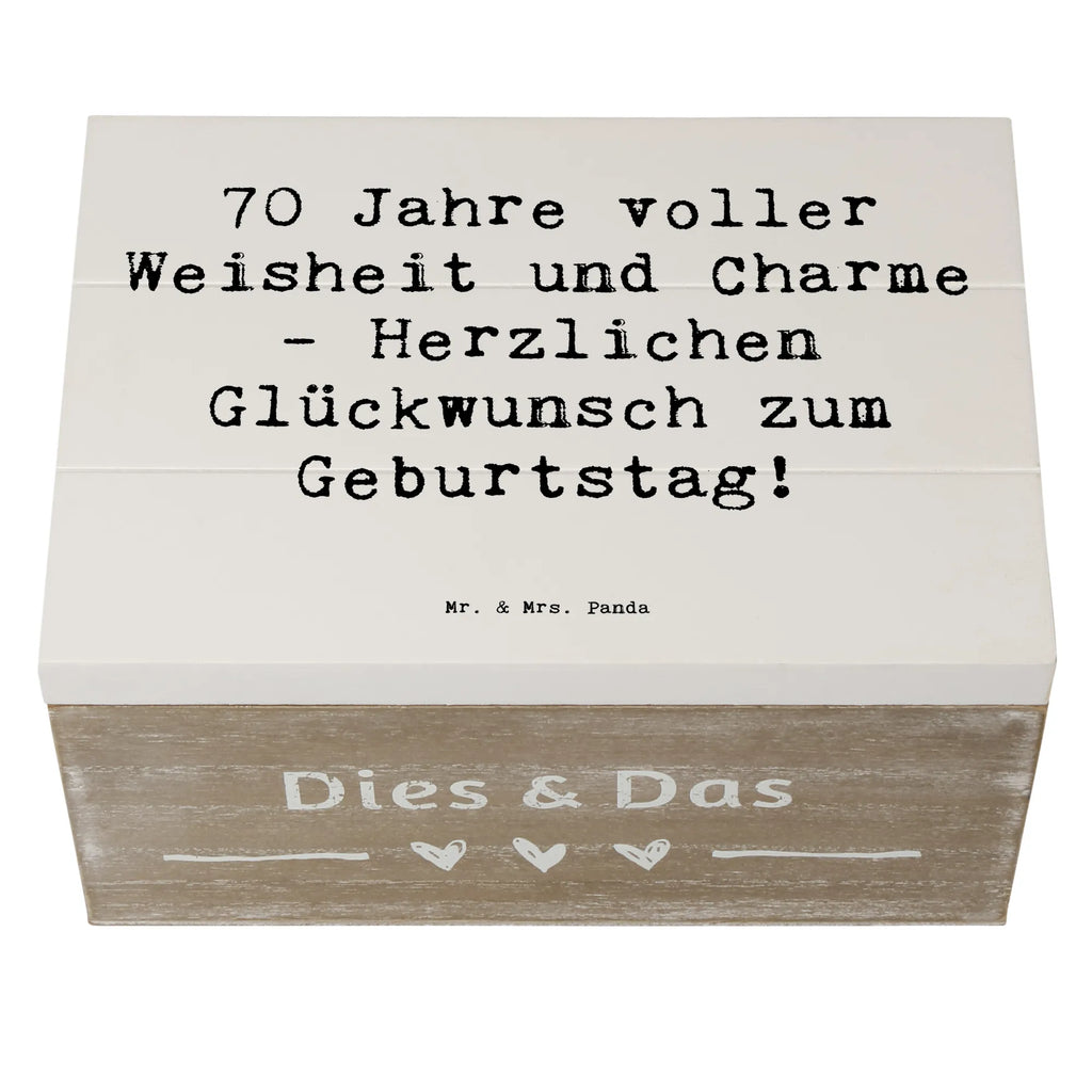 Holzkiste Spruch 70. Geburtstag Erinnerungskiste, Dekokiste, Aufbewahrungsbox, Geschenkbox, Holzkiste, Erinnerungsbox, XXL, Kiste, Schatzkiste, Geschenkdose, Schatulle, Truhe, Geburtstag, Geburtstagsgeschenk, Geschenk