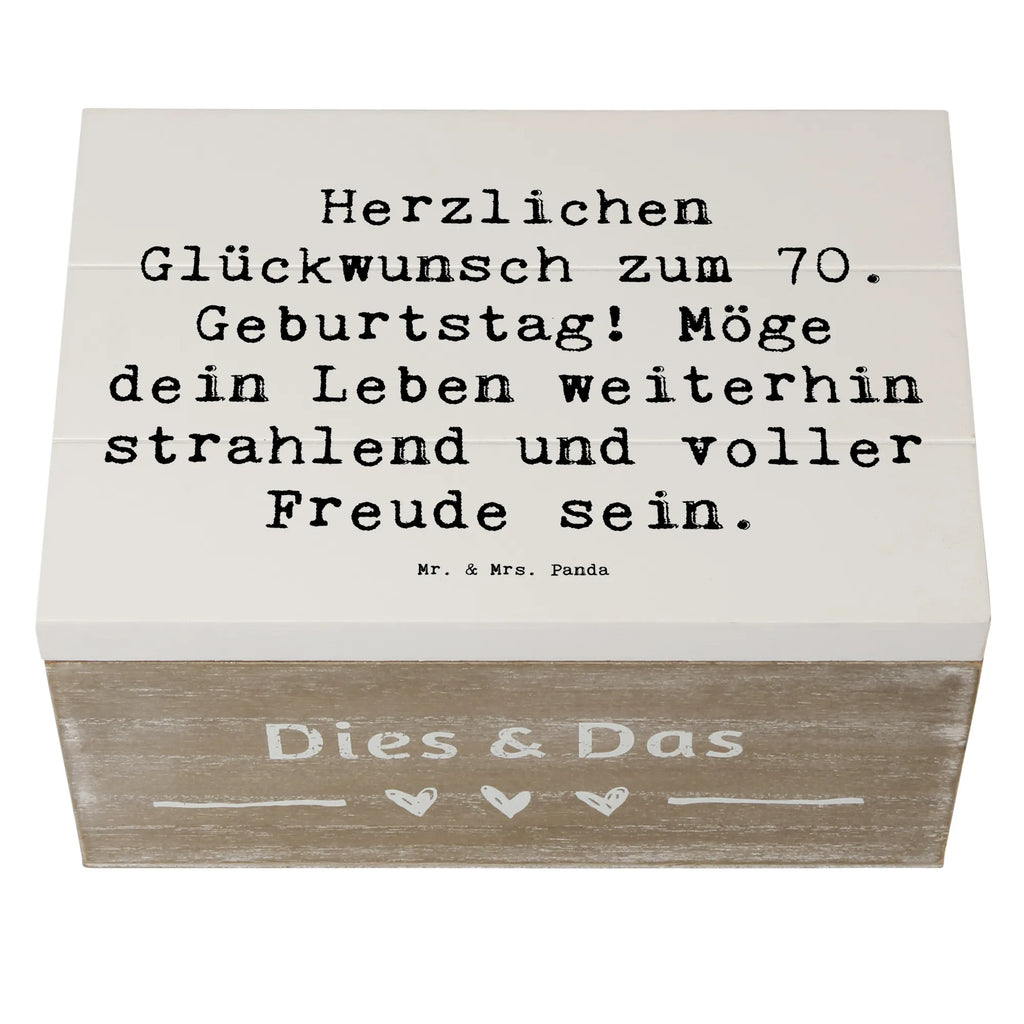 Holzkiste Spruch 70. Geburtstag Glückwünsche Dekokiste, Truhe, Schatzkiste, Kiste, Aufbewahrungsbox, XXL, Geschenkdose, Holzkiste, Erinnerungsbox, Erinnerungskiste, Geschenkbox, Schatulle, Geburtstag, Geburtstagsgeschenk, Geschenk