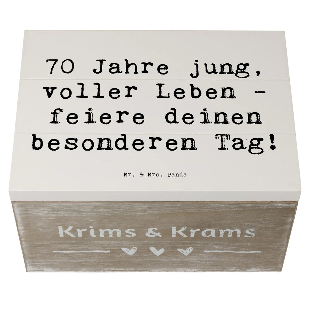 Holzkiste Spruch 70. Geburtstag Feier Schatulle, Erinnerungskiste, Kiste, Geschenkdose, XXL, Erinnerungsbox, Aufbewahrungsbox, Schatzkiste, Geschenkbox, Holzkiste, Dekokiste, Truhe, Geburtstag, Geburtstagsgeschenk, Geschenk