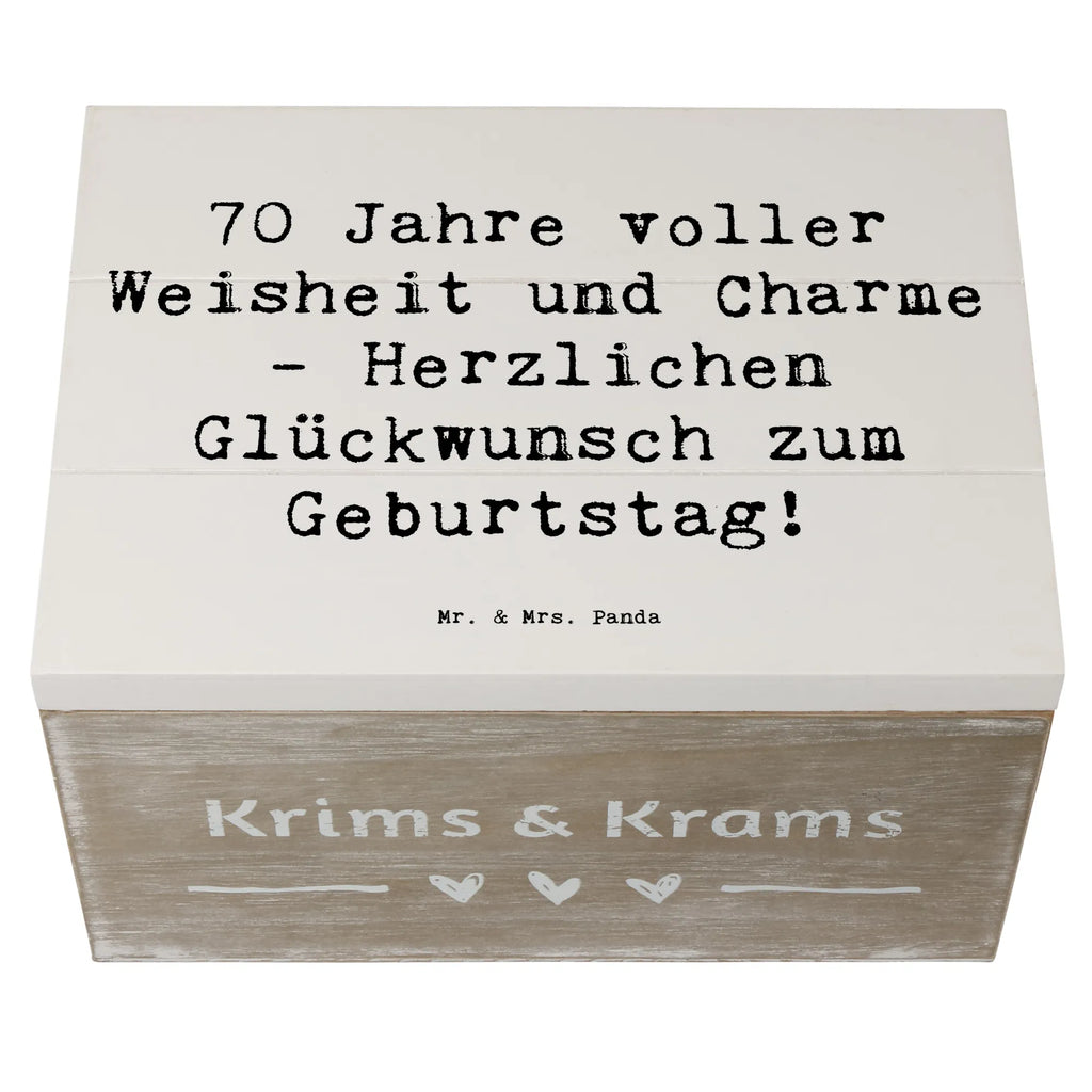 Holzkiste Spruch 70. Geburtstag Erinnerungskiste, Dekokiste, Aufbewahrungsbox, Geschenkbox, Holzkiste, Erinnerungsbox, XXL, Kiste, Schatzkiste, Geschenkdose, Schatulle, Truhe, Geburtstag, Geburtstagsgeschenk, Geschenk