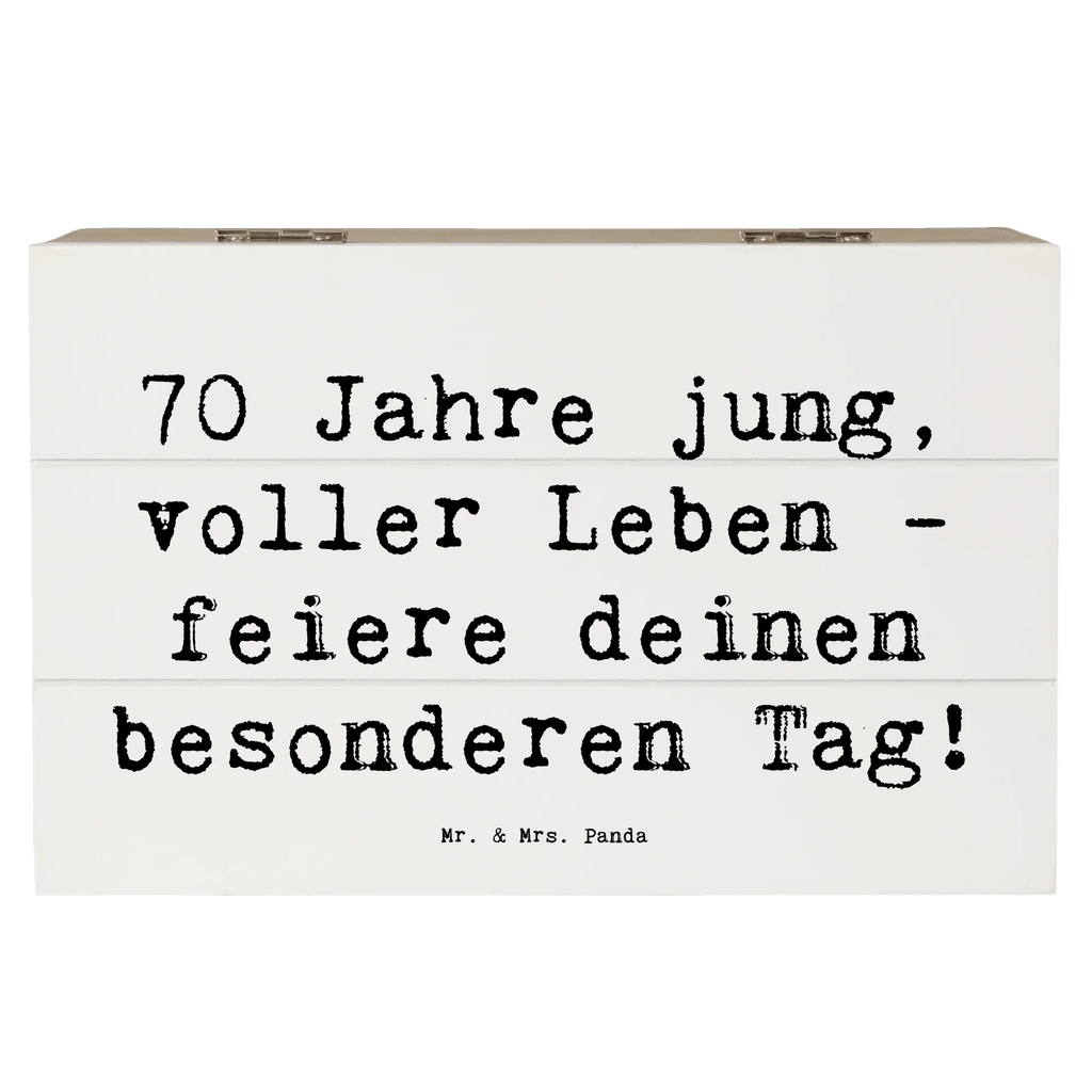 Holzkiste Spruch 70. Geburtstag Feier Schatulle, Erinnerungskiste, Kiste, Geschenkdose, XXL, Erinnerungsbox, Aufbewahrungsbox, Schatzkiste, Geschenkbox, Holzkiste, Dekokiste, Truhe, Geburtstag, Geburtstagsgeschenk, Geschenk