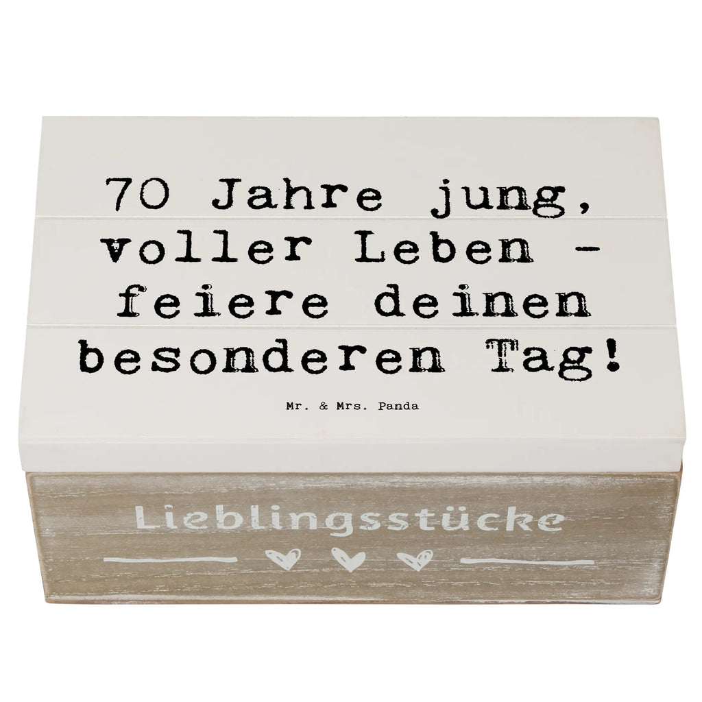 Holzkiste Spruch 70. Geburtstag Feier Schatulle, Erinnerungskiste, Kiste, Geschenkdose, XXL, Erinnerungsbox, Aufbewahrungsbox, Schatzkiste, Geschenkbox, Holzkiste, Dekokiste, Truhe, Geburtstag, Geburtstagsgeschenk, Geschenk