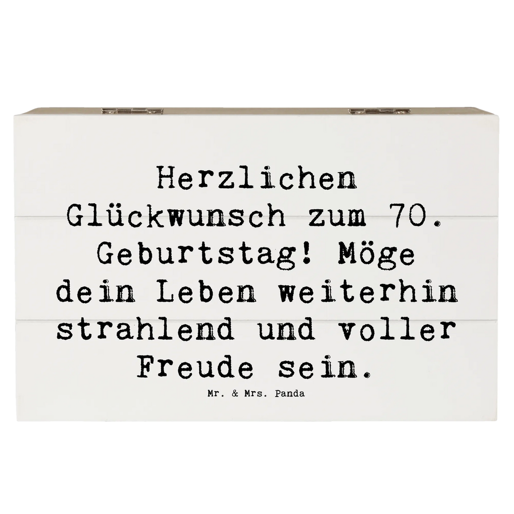 Holzkiste Spruch 70. Geburtstag Glückwünsche Dekokiste, Truhe, Schatzkiste, Kiste, Aufbewahrungsbox, XXL, Geschenkdose, Holzkiste, Erinnerungsbox, Erinnerungskiste, Geschenkbox, Schatulle, Geburtstag, Geburtstagsgeschenk, Geschenk