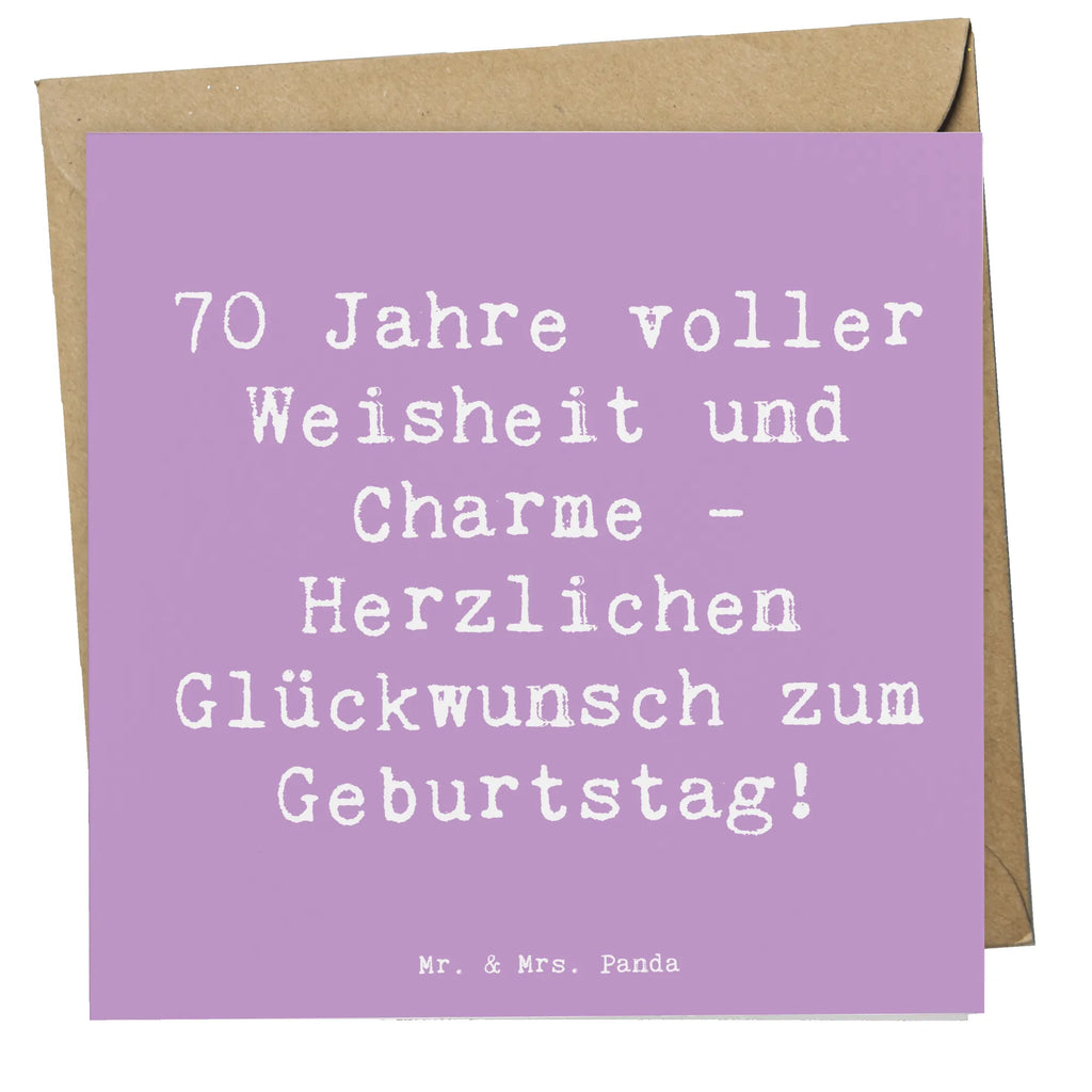 Deluxe Karte Spruch 70. Geburtstag Karte, Einladungskarte, Geburtstagskarte, Hochwertige Grußkarte, Glückwunschkarte, Hochzeitskarte, Klappkarte, Grußkarte, Hochwertige Klappkarte, Geburtstag, Geburtstagsgeschenk, Geschenk