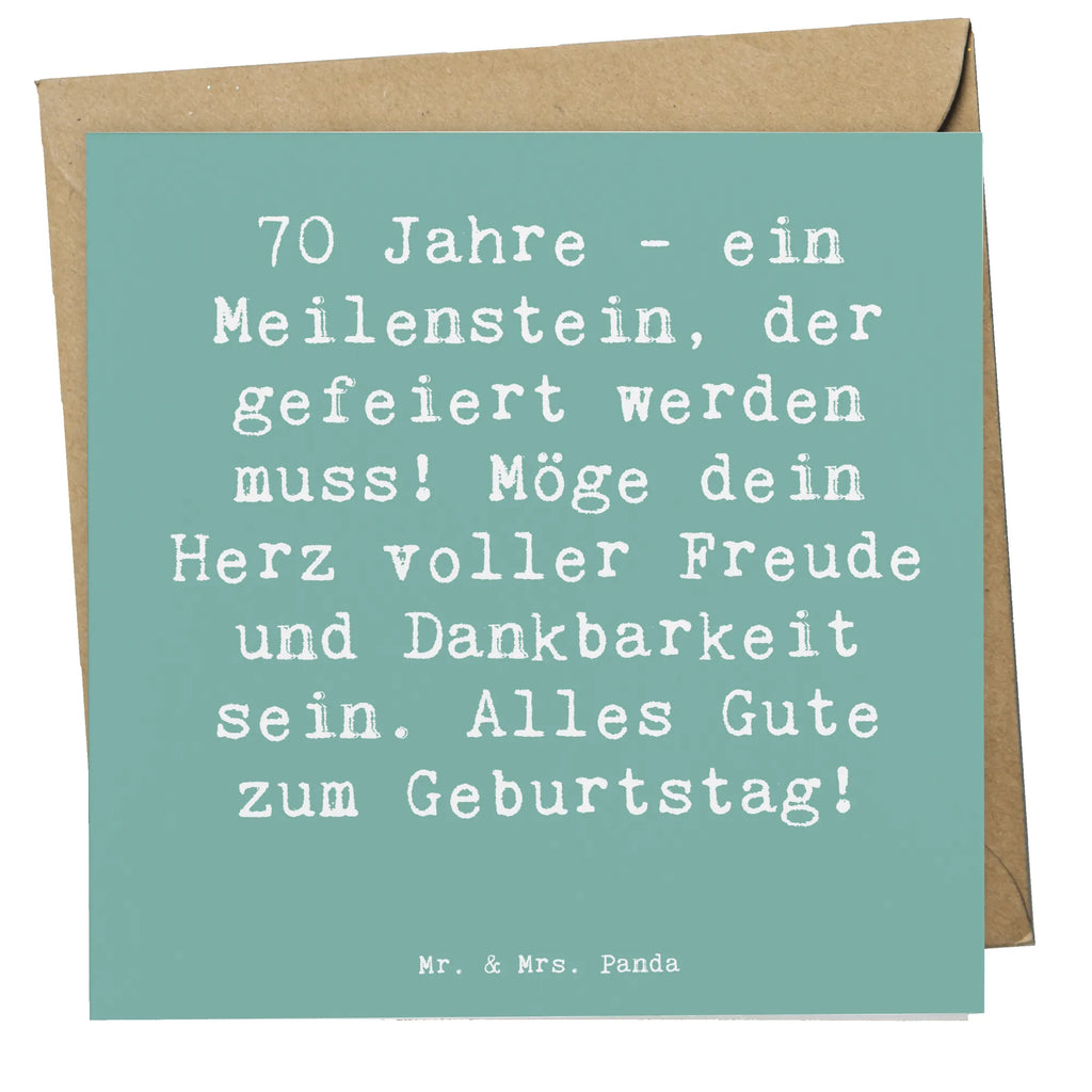 Deluxe Karte Spruch 70. Geburtstag Meilenstein Karte, Klappkarte, Einladungskarte, Grußkarte, Hochwertige Grußkarte, Hochwertige Klappkarte, Glückwunschkarte, Hochzeitskarte, Geburtstagskarte, Geburtstag, Geburtstagsgeschenk, Geschenk