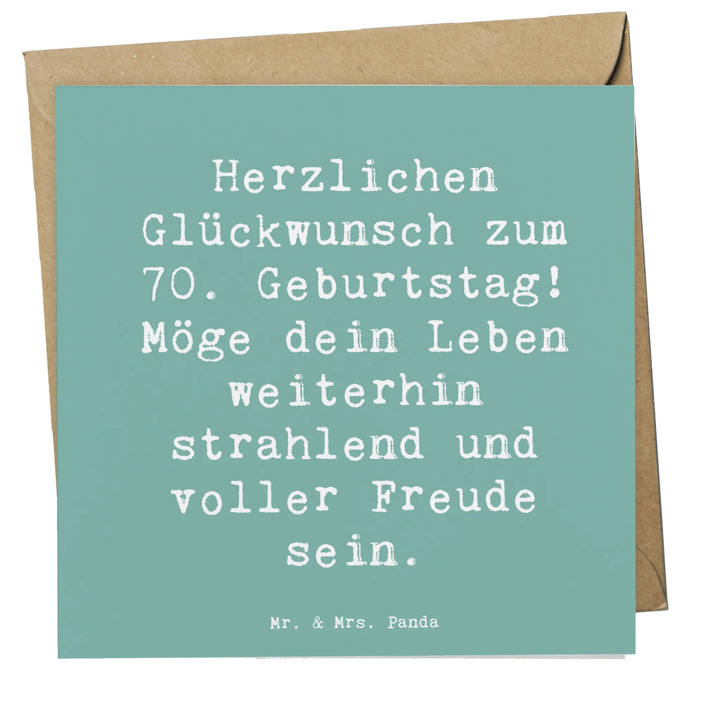 Deluxe Karte Spruch 70. Geburtstag Glückwünsche Hochzeitskarte, Hochwertige Klappkarte, Geburtstagskarte, Hochwertige Grußkarte, Karte, Klappkarte, Einladungskarte, Glückwunschkarte, Grußkarte, Geburtstag, Geburtstagsgeschenk, Geschenk