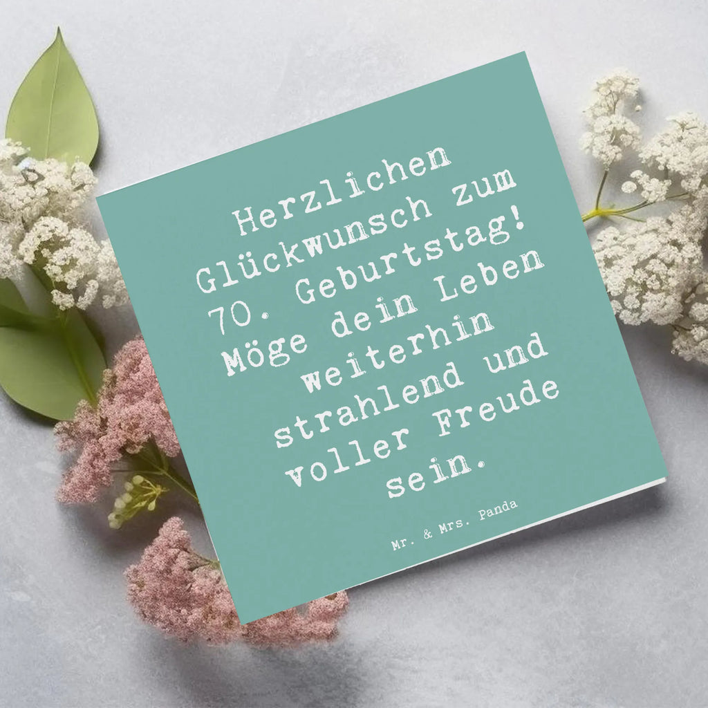 Deluxe Karte Spruch 70. Geburtstag Glückwünsche Hochzeitskarte, Hochwertige Klappkarte, Geburtstagskarte, Hochwertige Grußkarte, Karte, Klappkarte, Einladungskarte, Glückwunschkarte, Grußkarte, Geburtstag, Geburtstagsgeschenk, Geschenk