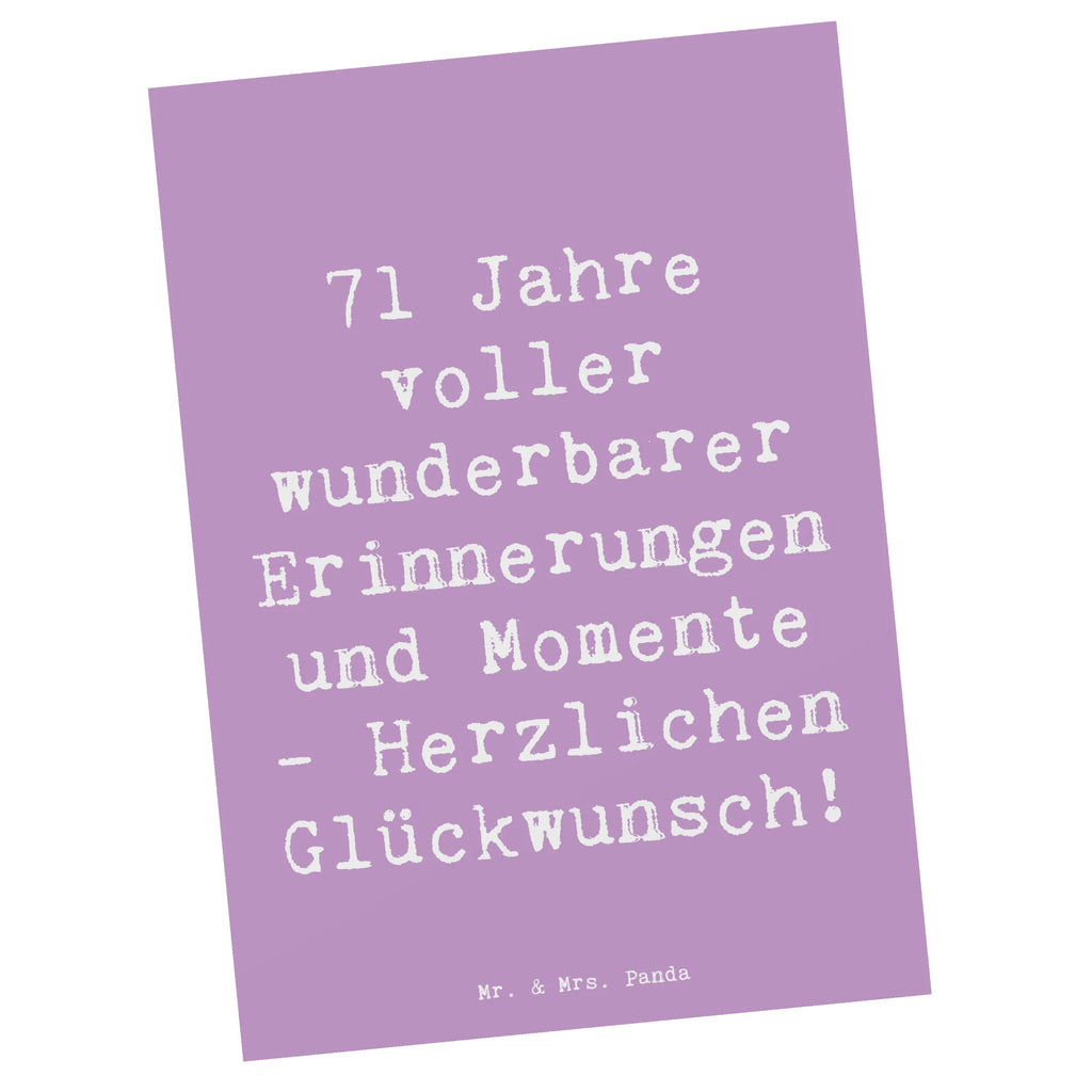 Postkarte Spruch 71. Geburtstag Erinnerungen Karte, Dankeskarte, Grußkarte, Ansichtskarten, Einladung Geburtstag, Einladungskarten Geburtstag, Einladung, Geburtstagskarte, Ansichtskarte, Postkarte, Geschenkkarte, Einladungskarte, Geburtstag, Geburtstagsgeschenk, Geschenk