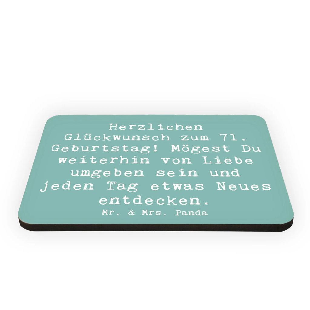 Magnet Spruch 71. Geburtstag Freude Notiz Magnet, Dekomagnet, Pinnwandmagnet, Kühlschrankmagnet, Whiteboard Magnet, Kühlschrank Dekoration, Motivmagnete, Souvenir Magnet, Geburtstag, Geburtstagsgeschenk, Geschenk