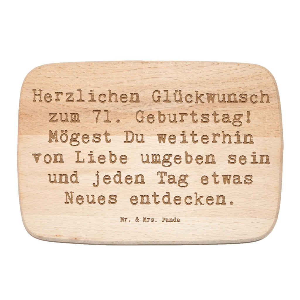 Frühstücksbrett Spruch 71. Geburtstag Freude Frühstücksbrett, Holzbrett, Küchenbrett, Schneidebrett Holz, Frühstücksbrettchen, Schneidebrett, Geburtstag, Geburtstagsgeschenk, Geschenk
