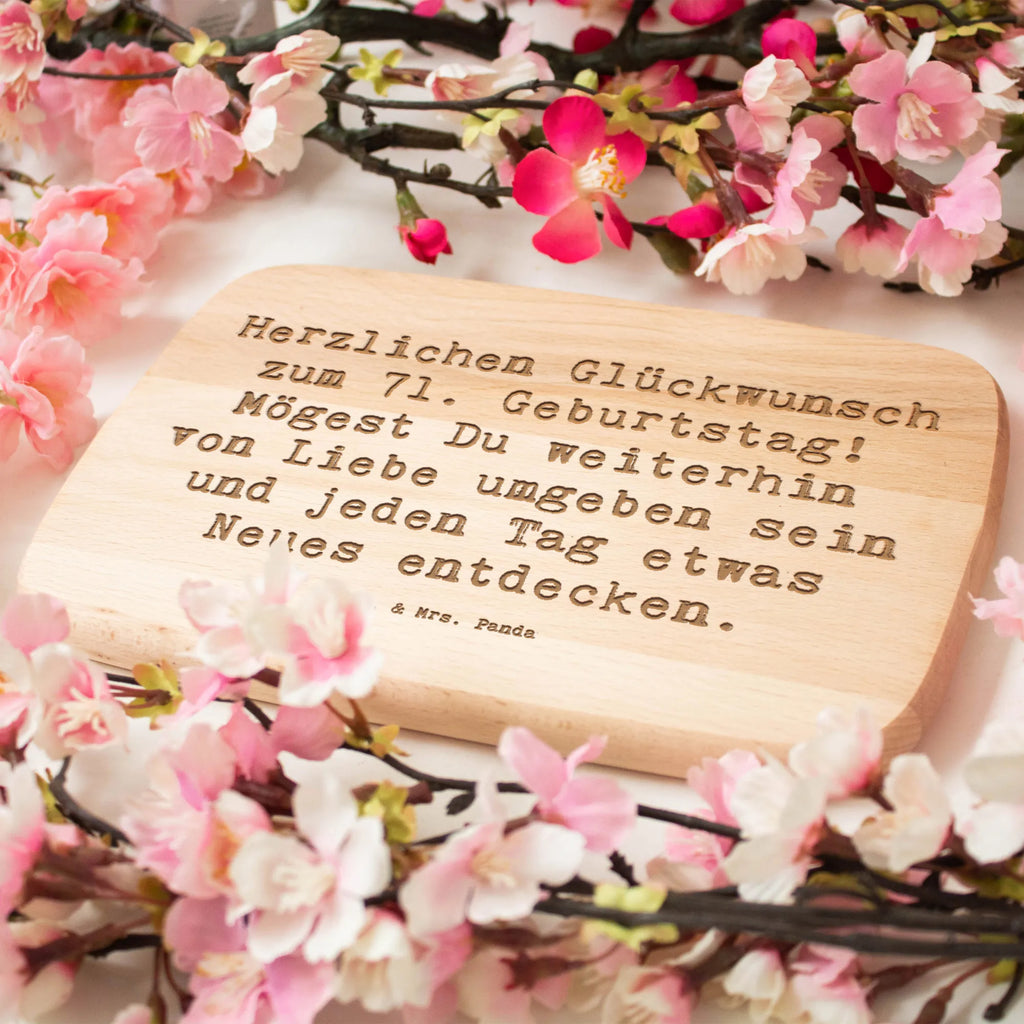 Frühstücksbrett Spruch 71. Geburtstag Freude Frühstücksbrett, Holzbrett, Küchenbrett, Schneidebrett Holz, Frühstücksbrettchen, Schneidebrett, Geburtstag, Geburtstagsgeschenk, Geschenk