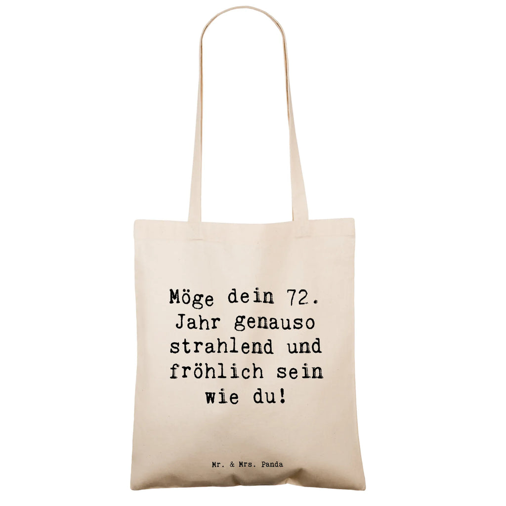 Tragetasche Spruch 72. Geburtstag Freude Glanz Beuteltasche, Beutel, Einkaufstasche, Jutebeutel, Stoffbeutel, Tasche, Shopper, Umhängetasche, Strandtasche, Schultertasche, Stofftasche, Tragetasche, Badetasche, Jutetasche, Einkaufstüte, Laptoptasche, Geburtstag, Geburtstagsgeschenk, Geschenk
