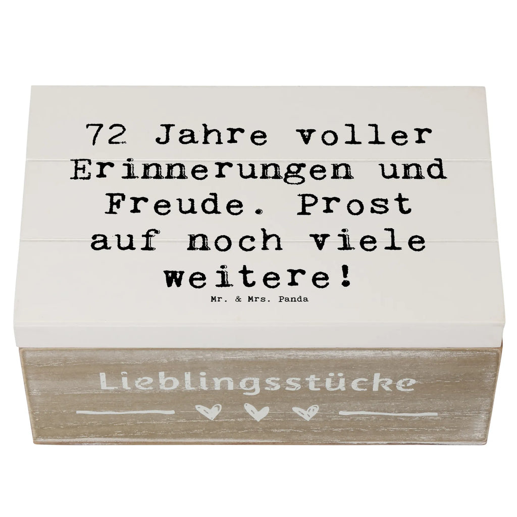 Holzkiste Spruch 72. Geburtstag Glückwünsche Dekokiste, Holzkiste, XXL, Erinnerungsbox, Aufbewahrungsbox, Schatulle, Schatzkiste, Kiste, Geschenkdose, Erinnerungskiste, Truhe, Geschenkbox, Geburtstag, Geburtstagsgeschenk, Geschenk