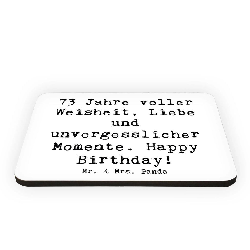 Magnet Saying 73 Jahre voller Weisheit, Liebe und unvergesslicher Momente. Happy Birthday! Dekomagnet, Motivmagnete, Kühlschrank Dekoration, Souvenir Magnet, Whiteboard Magnet, Notiz Magnet, Kühlschrankmagnet, Pinnwandmagnet, Geburtstag, Geburtstagsgeschenk, Geschenk