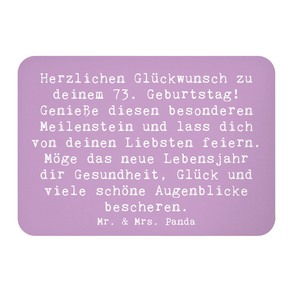 Magnet Spruch 73. Geburtstag Meilenstein Whiteboard Magnet, Souvenir Magnet, Kühlschrankmagnet, Dekomagnet, Motivmagnete, Pinnwandmagnet, Kühlschrank Dekoration, Notiz Magnet, Geburtstag, Geburtstagsgeschenk, Geschenk
