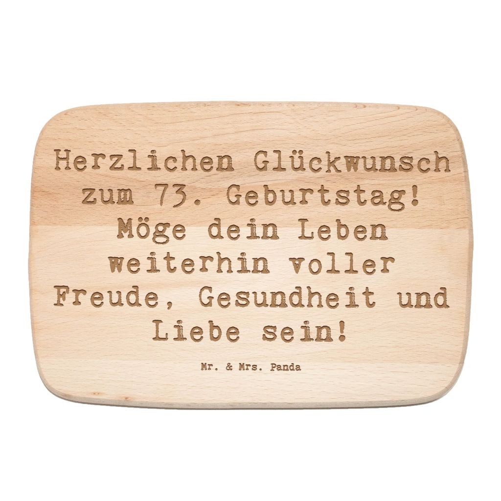 Frühstücksbrett Spruch 73. Geburtstag Schneidebrett, Holzbrett, Frühstücksbrett, Schneidebrett Holz, Frühstücksbrettchen, Küchenbrett, Geburtstag, Geburtstagsgeschenk, Geschenk