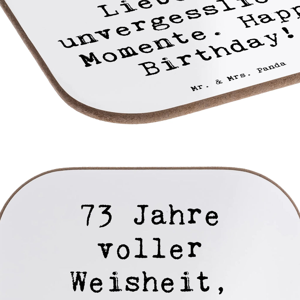 Square coaster Saying 73 Jahre voller Weisheit, Liebe und unvergesslicher Momente. Happy Birthday! Korkuntersetzer, Bierdeckel, Untersetzer Gläser, Getränkeuntersetzer, Holzuntersetzer, Glasuntersetzer, Tassen Untersetzer, Untersetzer Design, Untersetzer Holz, Untersetzer für Gläser, Untersetzer aus Holz, Untersetzer, Geburtstag, Geburtstagsgeschenk, Geschenk