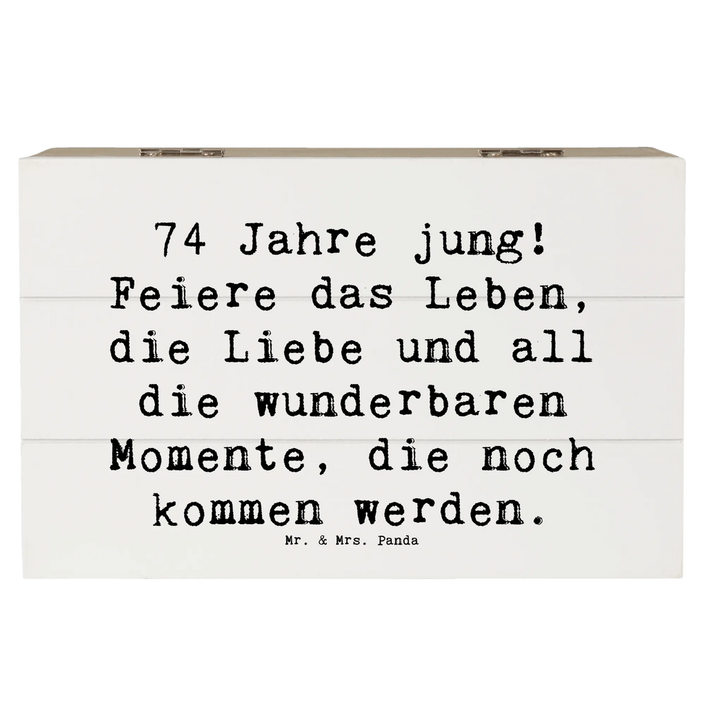 Holzkiste Spruch 74. Geburtstag Freude Holzkiste, XXL, Geschenkdose, Erinnerungskiste, Erinnerungsbox, Dekokiste, Schatulle, Kiste, Geschenkbox, Truhe, Aufbewahrungsbox, Schatzkiste, Geburtstag, Geburtstagsgeschenk, Geschenk