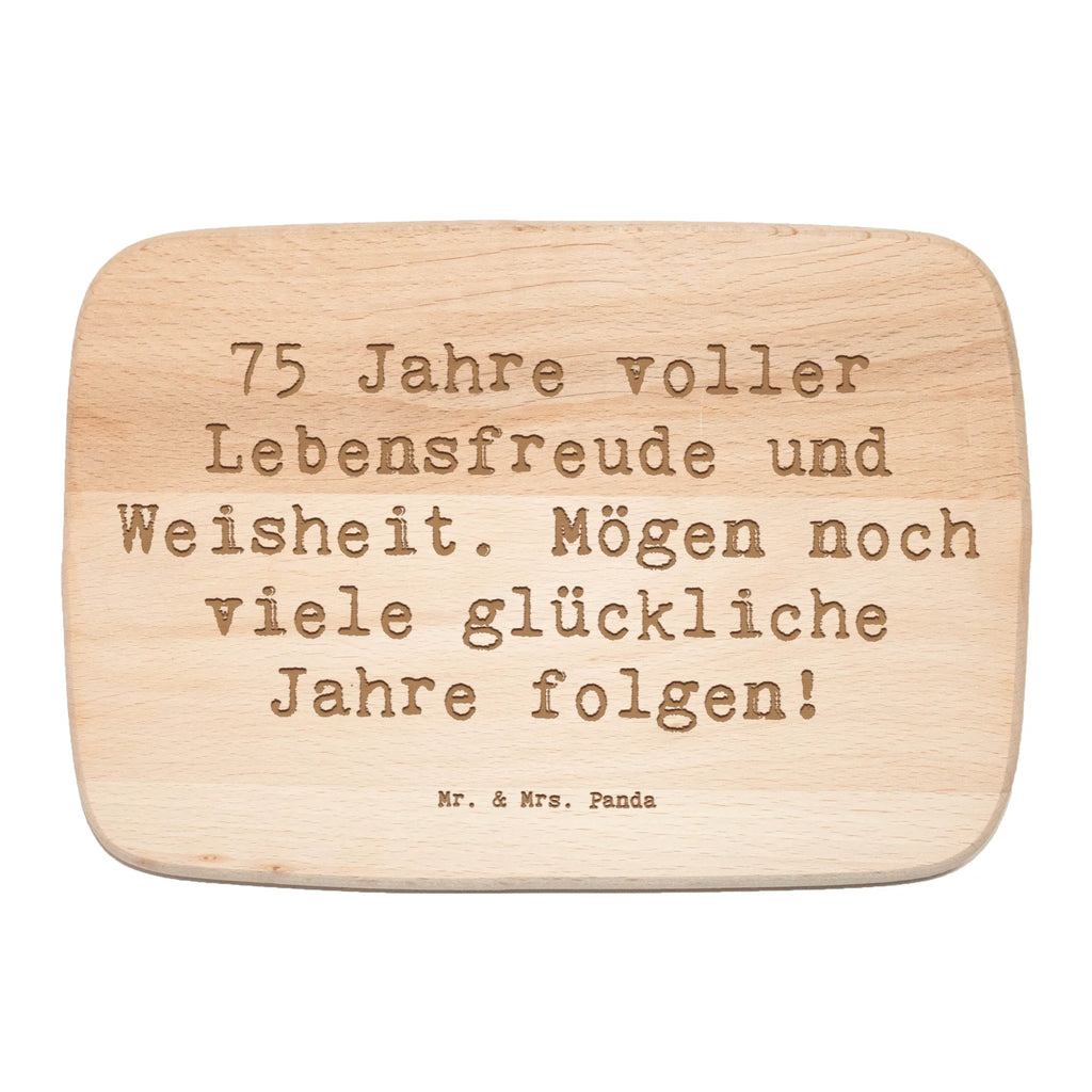 Holzbrett Spruch 75. Geburtstag Lebensfreude Frühstücksbrettchen, Schneidebrett, Frühstücksbrett, Küchenbrett, Holzbrett, Schneidebrett Holz, Geburtstag, Geburtstagsgeschenk, Geschenk