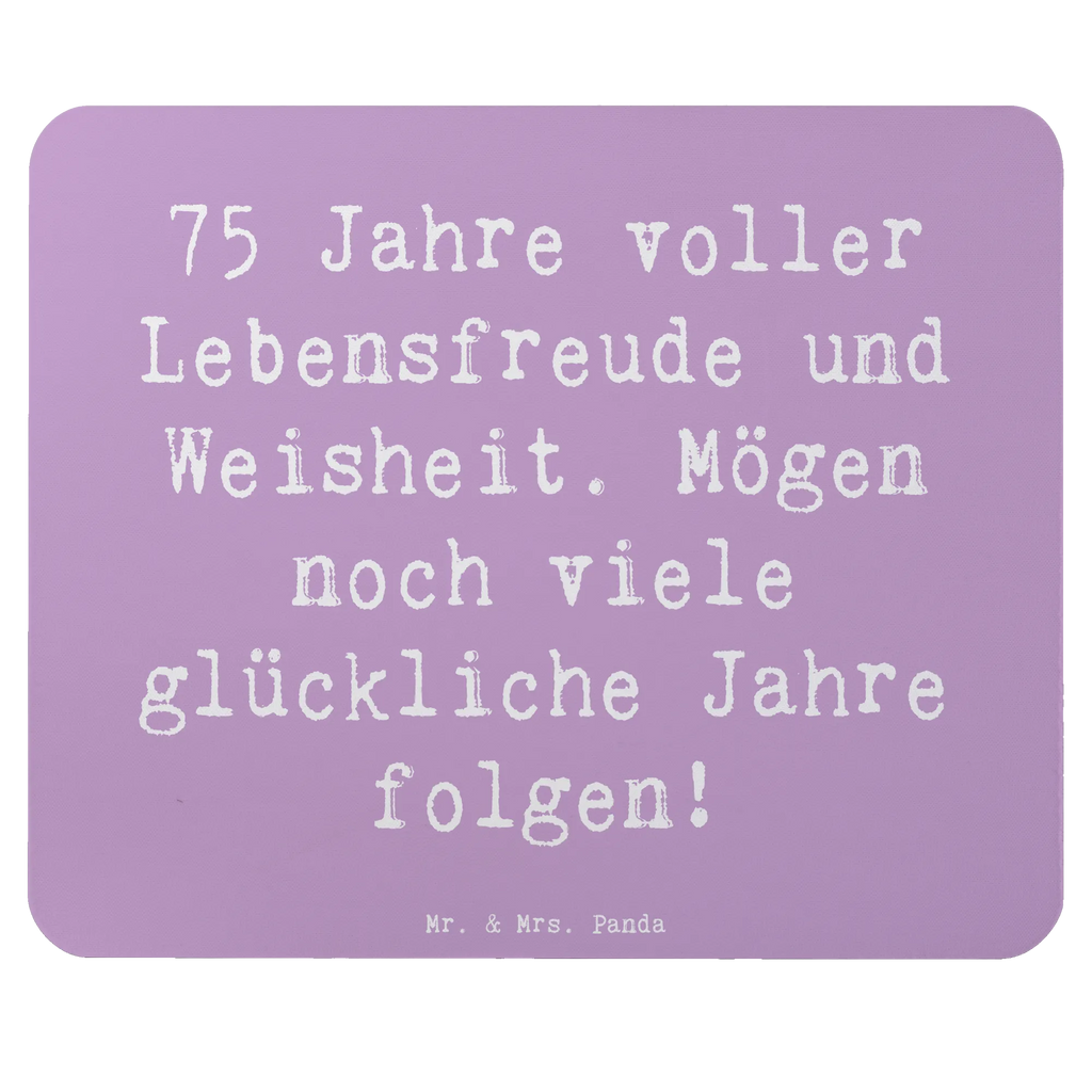 Mouse mat Saying 75 Jahre voller Lebensfreude und Weisheit. Mögen noch viele glückliche Jahre folgen! Mauspad Büro, Mousepad, Arbeitszimmer, Büroausstattung, Mausunterlage, Einzigartiges Mauspad, Mauspad, Designer Mauspad, Computer zubehör, PC Zubehör, Geburtstag, Geburtstagsgeschenk, Geschenk