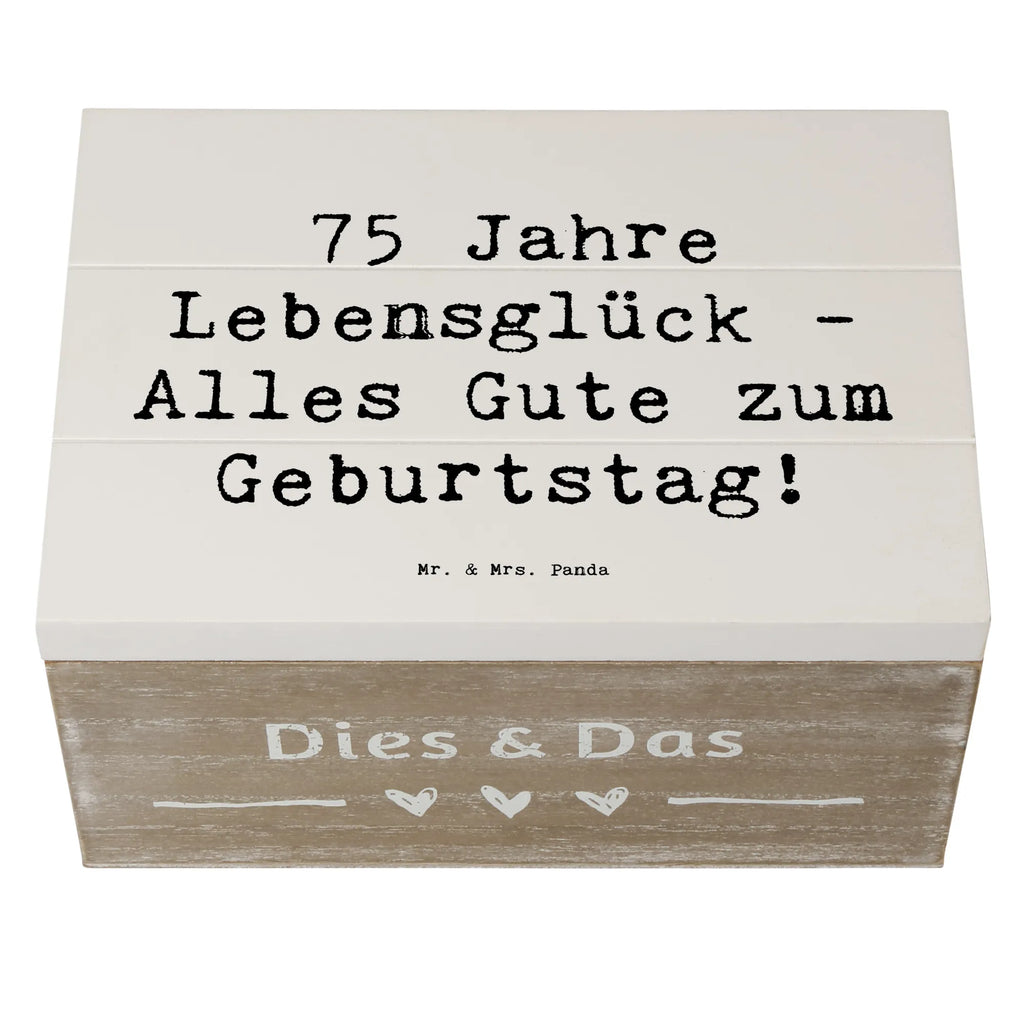 Holzkiste Spruch 75. Geburtstag Erinnerungskiste, Holzkiste, Kiste, Geschenkdose, Geschenkbox, Schatzkiste, Aufbewahrungsbox, Dekokiste, XXL, Erinnerungsbox, Truhe, Schatulle, Geburtstag, Geburtstagsgeschenk, Geschenk