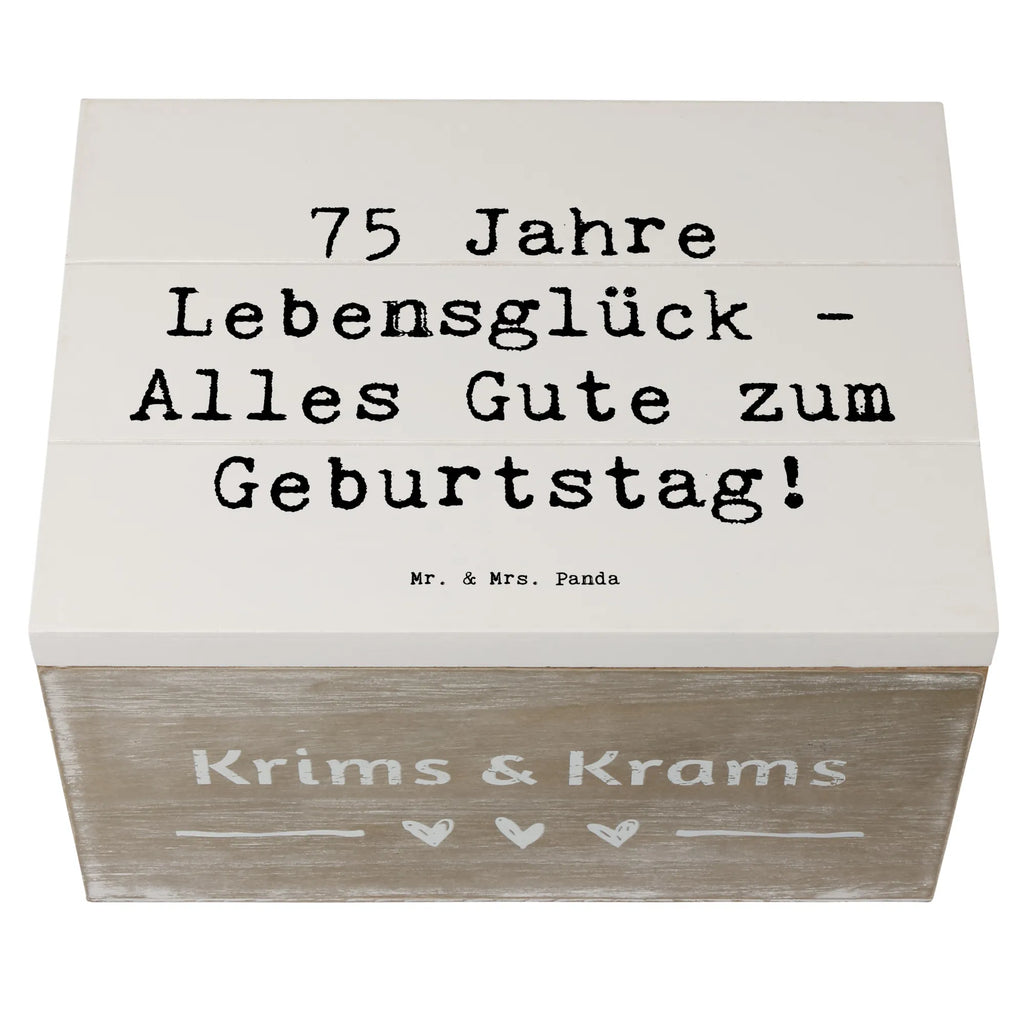 Holzkiste Spruch 75. Geburtstag Erinnerungskiste, Holzkiste, Kiste, Geschenkdose, Geschenkbox, Schatzkiste, Aufbewahrungsbox, Dekokiste, XXL, Erinnerungsbox, Truhe, Schatulle, Geburtstag, Geburtstagsgeschenk, Geschenk