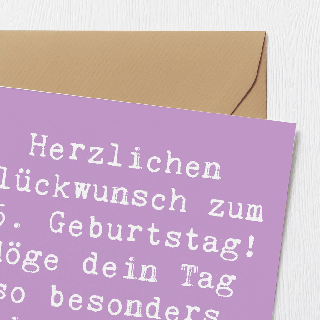 Deluxe Card Saying Herzlichen Glückwunsch zum 75. Geburtstag! Möge dein Tag so besonders sein wie du es bist. Hochwertige Grußkarte, Hochzeitskarte, Geburtstagskarte, Hochwertige Klappkarte, Karte, Klappkarte, Einladungskarte, Glückwunschkarte, Grußkarte, Geburtstag, Geburtstagsgeschenk, Geschenk
