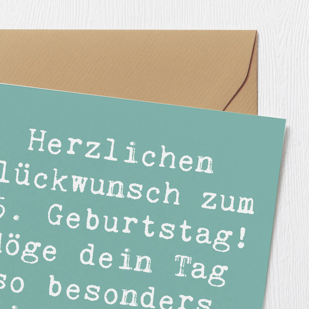 Deluxe Card Saying Herzlichen Glückwunsch zum 75. Geburtstag! Möge dein Tag so besonders sein wie du es bist. Hochwertige Grußkarte, Hochzeitskarte, Geburtstagskarte, Hochwertige Klappkarte, Karte, Klappkarte, Einladungskarte, Glückwunschkarte, Grußkarte, Geburtstag, Geburtstagsgeschenk, Geschenk