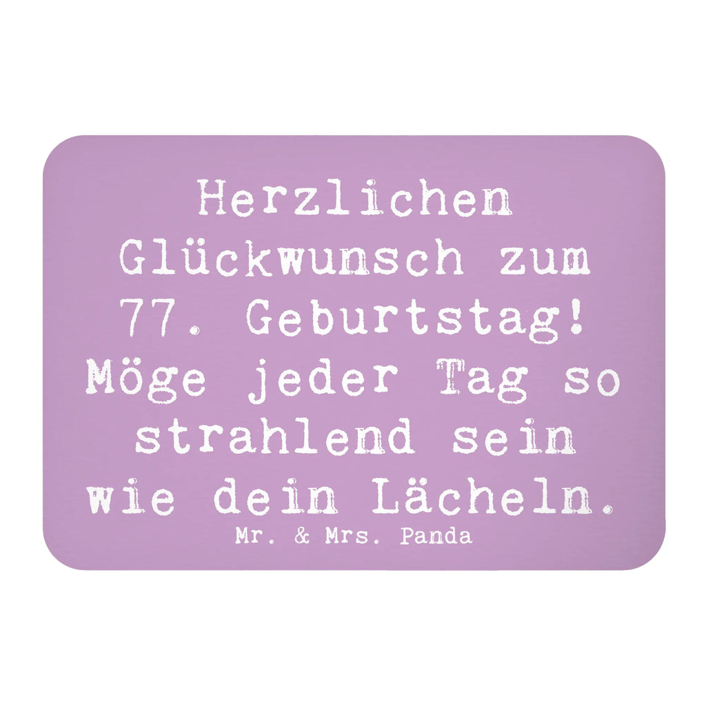 Magnet Saying Herzlichen Glückwunsch zum 77. Geburtstag! Möge jeder Tag so strahlend sein wie dein Lächeln. Whiteboard Magnet, Notiz Magnet, Pinnwandmagnet, Souvenir Magnet, Motivmagnete, Kühlschrank Dekoration, Kühlschrankmagnet, Dekomagnet, Geburtstag, Geburtstagsgeschenk, Geschenk