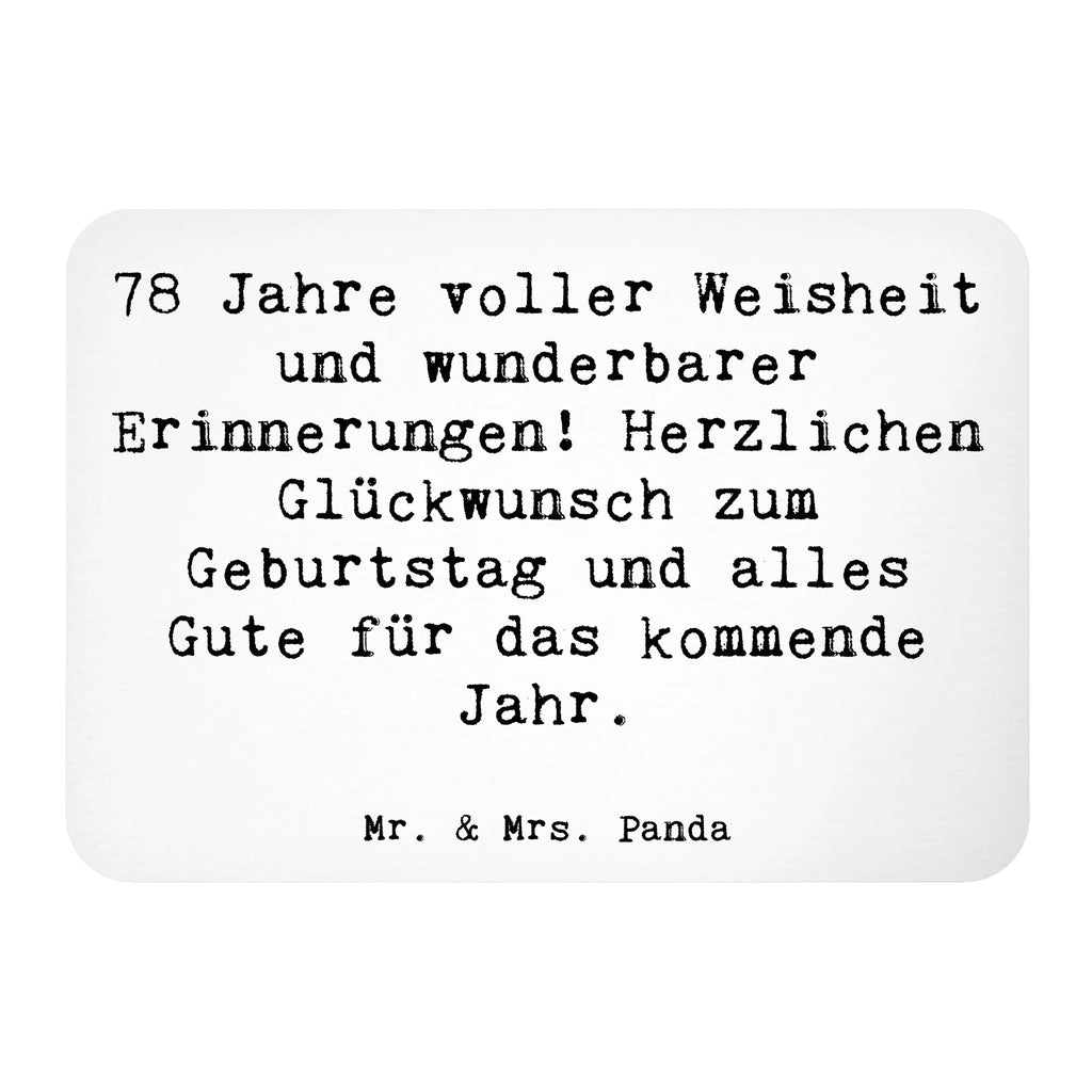 Magnet Spruch 78. Geburtstag Weisheit Kühlschrankmagnet, Notiz Magnet, Dekomagnet, Whiteboard Magnet, Motivmagnete, Souvenir Magnet, Kühlschrank Dekoration, Pinnwandmagnet, Geburtstag, Geburtstagsgeschenk, Geschenk
