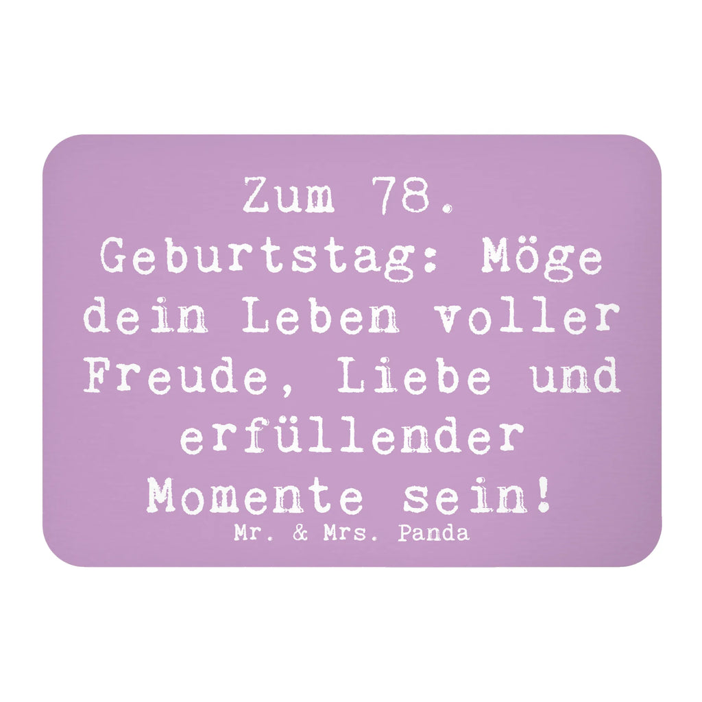 Magnet Spruch 78. Geburtstag Freude Liebe Souvenir Magnet, Kühlschrank Dekoration, Dekomagnet, Whiteboard Magnet, Pinnwandmagnet, Motivmagnete, Kühlschrankmagnet, Notiz Magnet, Geburtstag, Geburtstagsgeschenk, Geschenk