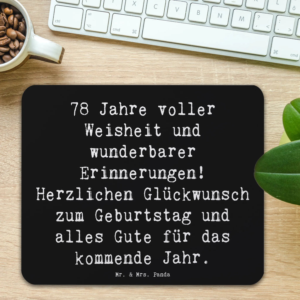 Mauspad Spruch 78. Geburtstag Weisheit Mousepad, Mausunterlage, Mauspad, Computer zubehör, Arbeitszimmer, Einzigartiges Mauspad, Büroausstattung, Designer Mauspad, PC Zubehör, Mauspad Büro, Geburtstag, Geburtstagsgeschenk, Geschenk