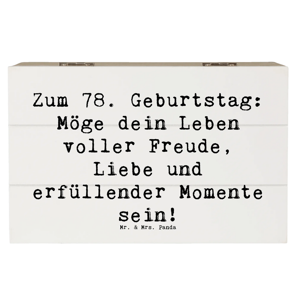 Holzkiste Spruch 78. Geburtstag Freude Liebe XXL, Truhe, Geschenkdose, Schatzkiste, Aufbewahrungsbox, Geschenkbox, Erinnerungsbox, Dekokiste, Holzkiste, Schatulle, Erinnerungskiste, Kiste, Geburtstag, Geburtstagsgeschenk, Geschenk