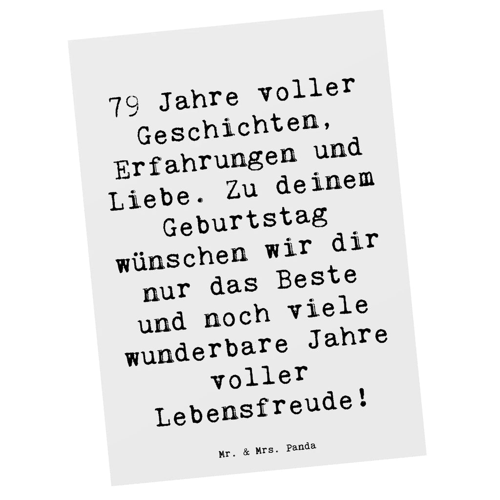 Postcard Saying 79 Jahre voller Geschichten, Erfahrungen und Liebe. Zu deinem Geburtstag wünschen wir dir nur das Beste und noch viele wunderbare Jahre voller Lebensfreude! Karte, Ansichtskarten, Ansichtskarte, Postkarte, Dankeskarte, Geschenkkarte, Grußkarte, Einladungskarten Geburtstag, Geburtstagskarte, Einladungskarte, Einladung Geburtstag, Einladung, Geburtstag, Geburtstagsgeschenk, Geschenk