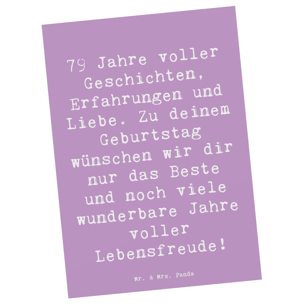 Postcard Saying 79 Jahre voller Geschichten, Erfahrungen und Liebe. Zu deinem Geburtstag wünschen wir dir nur das Beste und noch viele wunderbare Jahre voller Lebensfreude! Karte, Ansichtskarten, Ansichtskarte, Postkarte, Dankeskarte, Geschenkkarte, Grußkarte, Einladungskarten Geburtstag, Geburtstagskarte, Einladungskarte, Einladung Geburtstag, Einladung, Geburtstag, Geburtstagsgeschenk, Geschenk