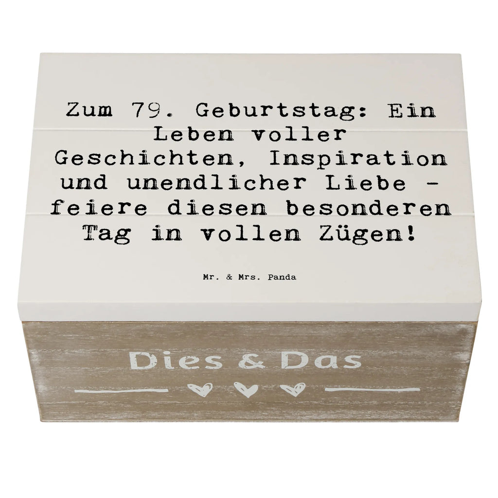 Holzkiste Spruch 79. Geburtstag Geschenkdose, Kiste, Schatulle, Holzkiste, Erinnerungsbox, Truhe, XXL, Schatzkiste, Erinnerungskiste, Aufbewahrungsbox, Dekokiste, Geschenkbox, Geburtstag, Geburtstagsgeschenk, Geschenk