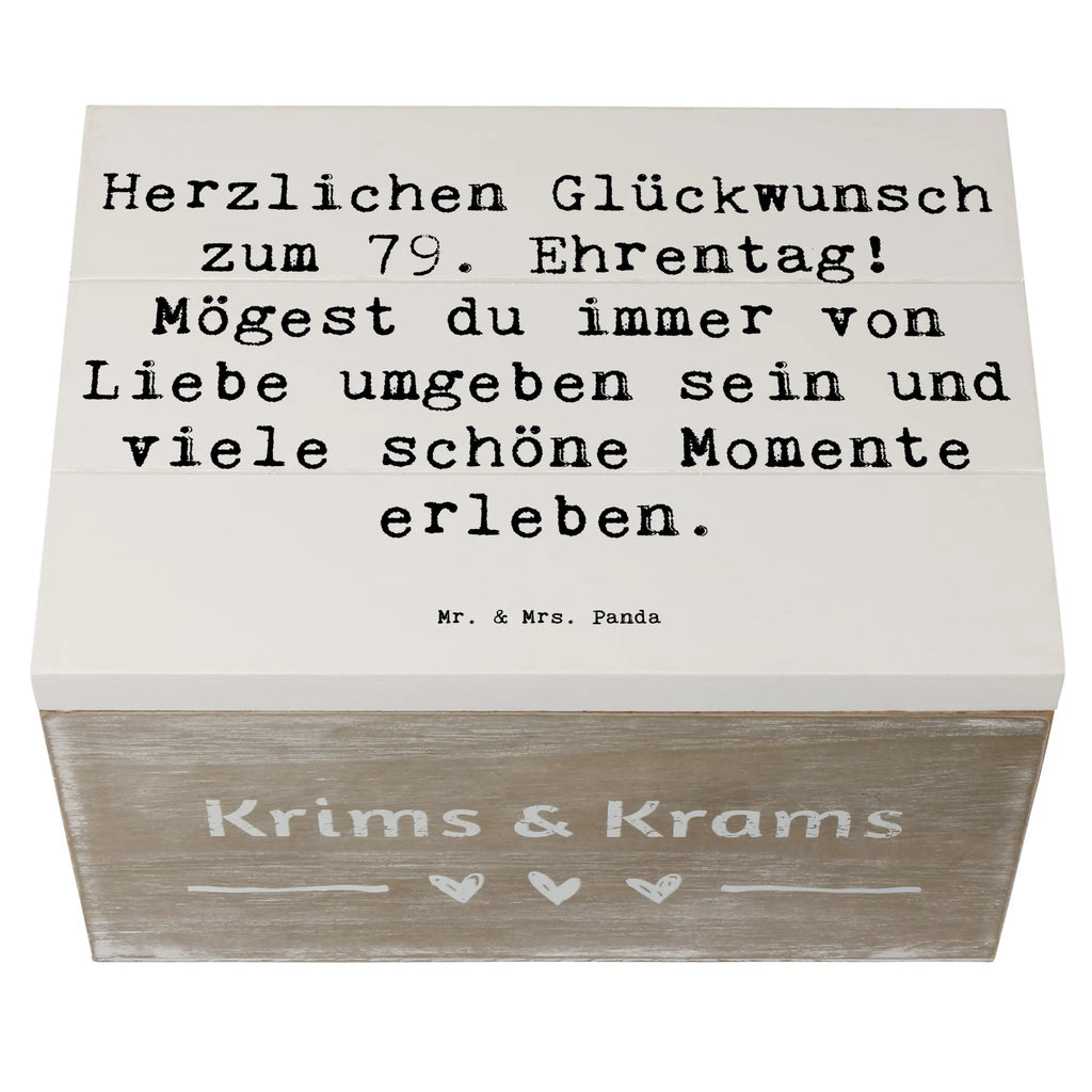Holzkiste Spruch 79. Geburtstag Glückwünsche Schatulle, Holzkiste, Schatzkiste, Geschenkdose, XXL, Erinnerungsbox, Geschenkbox, Erinnerungskiste, Kiste, Dekokiste, Aufbewahrungsbox, Truhe, Geburtstag, Geburtstagsgeschenk, Geschenk