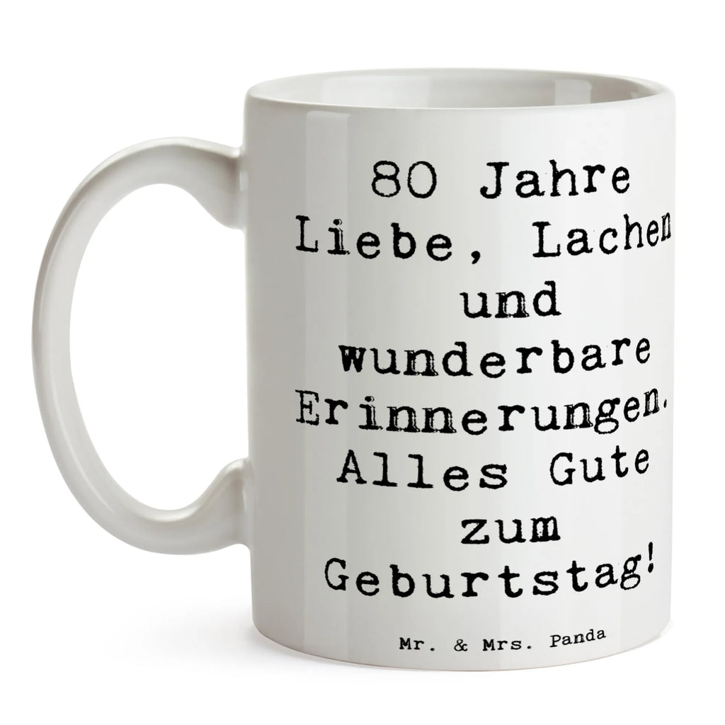 Tasse Spruch 80. Geburtstag Teetasse, Kaffeetasse, Bürotasse, Tasse mit Zitaten, Porzellantasse, Tasse, Keramiktasse, Geschenktasse, Tasse mit Motiven, Geburtstag, Geburtstagsgeschenk, Geschenk