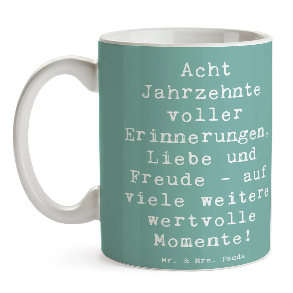 Tasse Spruch 80. Geburtstag Erinnerungen Bürotasse, Kaffeetasse, Tasse mit Motiven, Teetasse, Porzellantasse, Tasse mit Zitaten, Geschenktasse, Keramiktasse, Tasse, Geburtstag, Geburtstagsgeschenk, Geschenk