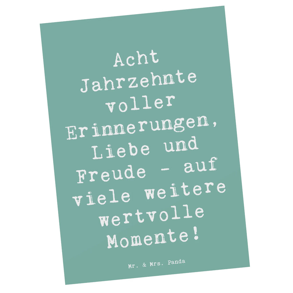 Postcard Saying Acht Jahrzehnte voller Erinnerungen, Liebe und Freude - auf viele weitere wertvolle Momente! Karte, Geschenkkarte, Einladungskarten Geburtstag, Dankeskarte, Einladung, Ansichtskarten, Geburtstagskarte, Postkarte, Einladungskarte, Einladung Geburtstag, Grußkarte, Ansichtskarte, Geburtstag, Geburtstagsgeschenk, Geschenk