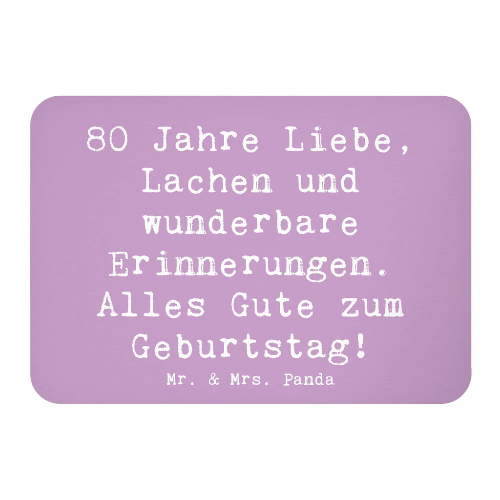 Magnet Saying 80 Jahre Liebe, Lachen und wunderbare Erinnerungen. Alles Gute zum Geburtstag! Whiteboard Magnet, Pinnwandmagnet, Notiz Magnet, Kühlschrankmagnet, Dekomagnet, Kühlschrank Dekoration, Motivmagnete, Souvenir Magnet, Geburtstag, Geburtstagsgeschenk, Geschenk