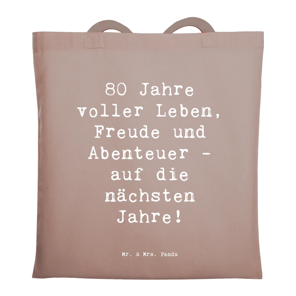 Tragetasche Spruch 80. Geburtstag Abenteuer Beuteltasche, Beutel, Einkaufstasche, Jutebeutel, Stoffbeutel, Tasche, Shopper, Umhängetasche, Strandtasche, Schultertasche, Stofftasche, Tragetasche, Badetasche, Jutetasche, Einkaufstüte, Laptoptasche, Geburtstag, Geburtstagsgeschenk, Geschenk