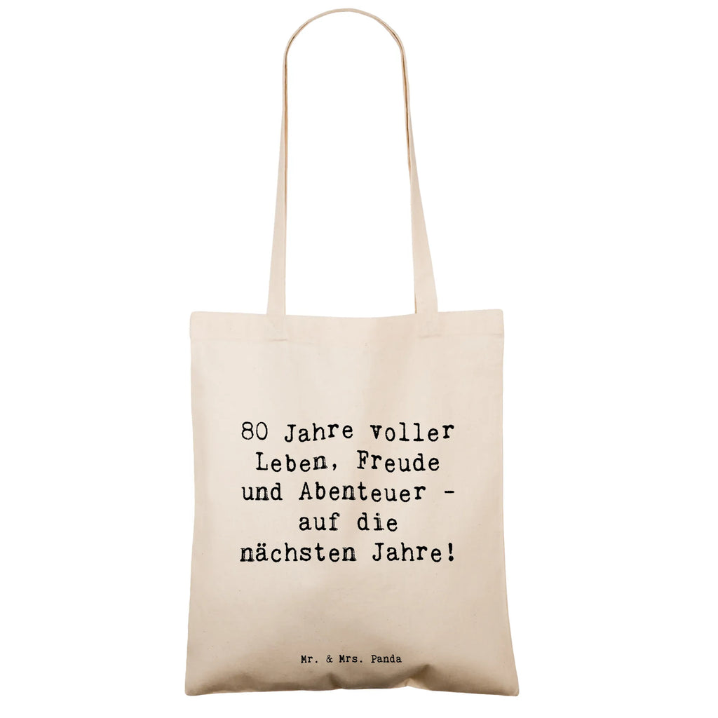 Tragetasche Spruch 80. Geburtstag Abenteuer Beuteltasche, Beutel, Einkaufstasche, Jutebeutel, Stoffbeutel, Tasche, Shopper, Umhängetasche, Strandtasche, Schultertasche, Stofftasche, Tragetasche, Badetasche, Jutetasche, Einkaufstüte, Laptoptasche, Geburtstag, Geburtstagsgeschenk, Geschenk