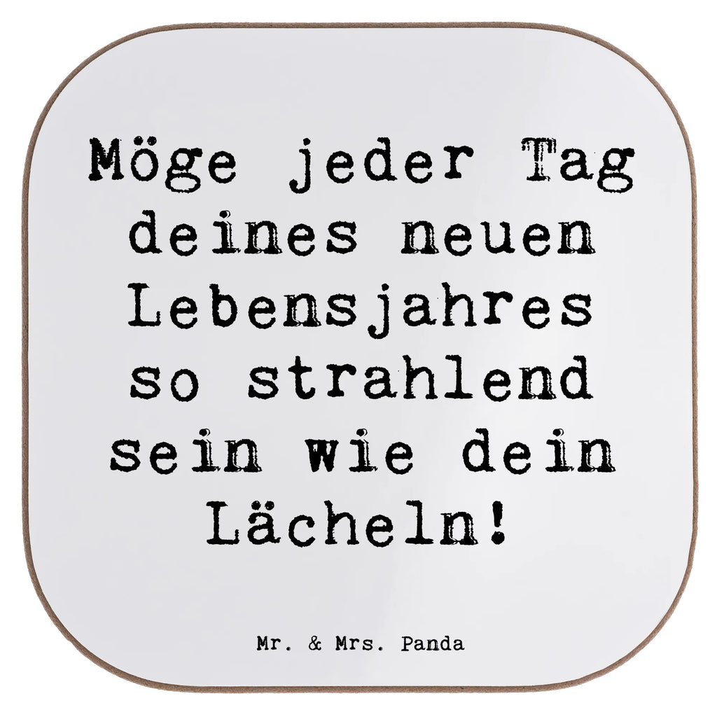 Square coaster Saying Möge jeder Tag deines neuen Lebensjahres so strahlend sein wie dein Lächeln! Untersetzer Holz, Untersetzer Design, Bierdeckel, Tassen Untersetzer, Untersetzer aus Holz, Untersetzer, Untersetzer für Gläser, Glasuntersetzer, Korkuntersetzer, Holzuntersetzer, Getränkeuntersetzer, Untersetzer Gläser, Geburtstag, Geburtstagsgeschenk, Geschenk