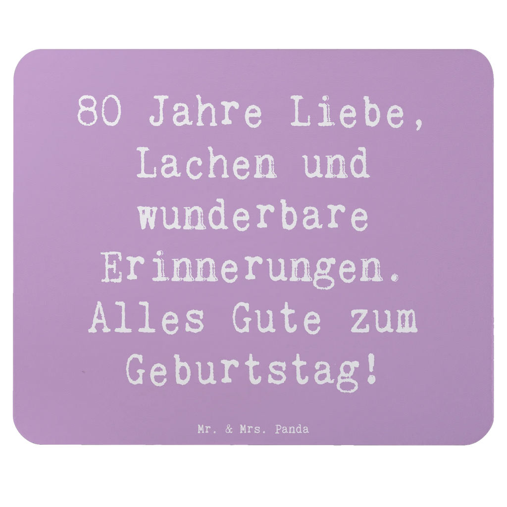 Mouse mat Saying 80 Jahre Liebe, Lachen und wunderbare Erinnerungen. Alles Gute zum Geburtstag! PC Zubehör, Mauspad Büro, Einzigartiges Mauspad, Büroausstattung, Computer zubehör, Mausunterlage, Arbeitszimmer, Designer Mauspad, Mauspad, Mousepad, Geburtstag, Geburtstagsgeschenk, Geschenk