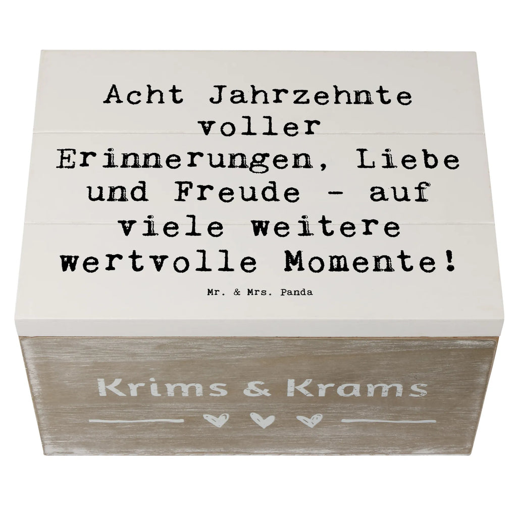 Holzkiste Spruch 80. Geburtstag Erinnerungen XXL, Truhe, Erinnerungsbox, Aufbewahrungsbox, Geschenkbox, Schatulle, Schatzkiste, Holzkiste, Kiste, Geschenkdose, Erinnerungskiste, Dekokiste, Geburtstag, Geburtstagsgeschenk, Geschenk
